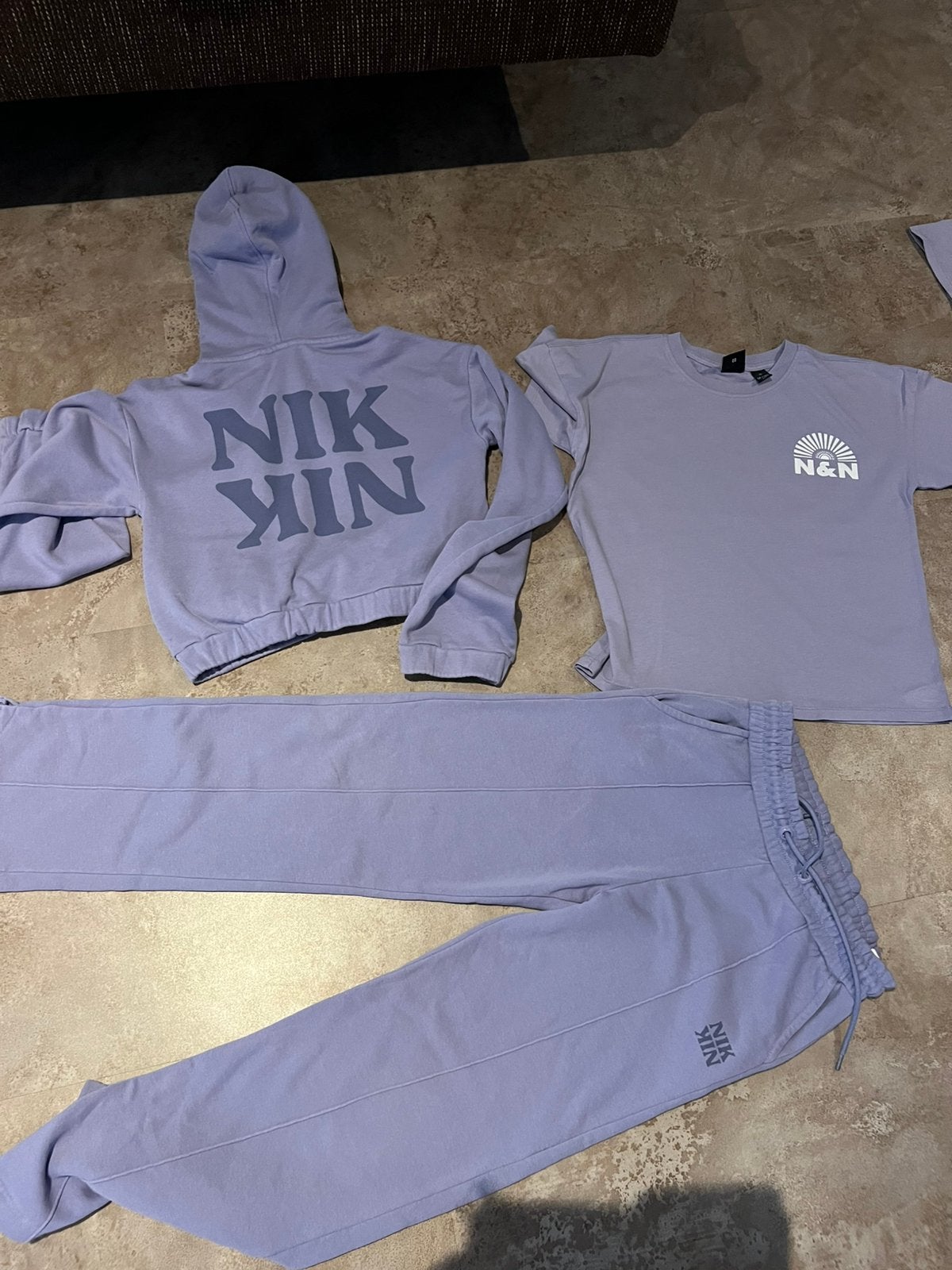 NIK&NIK joggingpak 3 delen maat 152 zgan, Ophalen of Verzenden, Zo goed als nieuw, Meisje, Setje