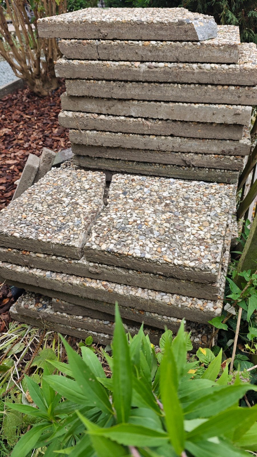 Grindtegels gratis, Ophalen, Gebruikt, Beton, Terrastegels