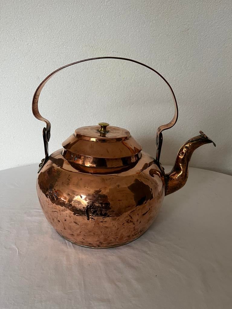 Oude Antieke Koperen Ketel Appelketel Apelketel Koper 3, Antiek en Kunst, Ophalen of Verzenden, Koper