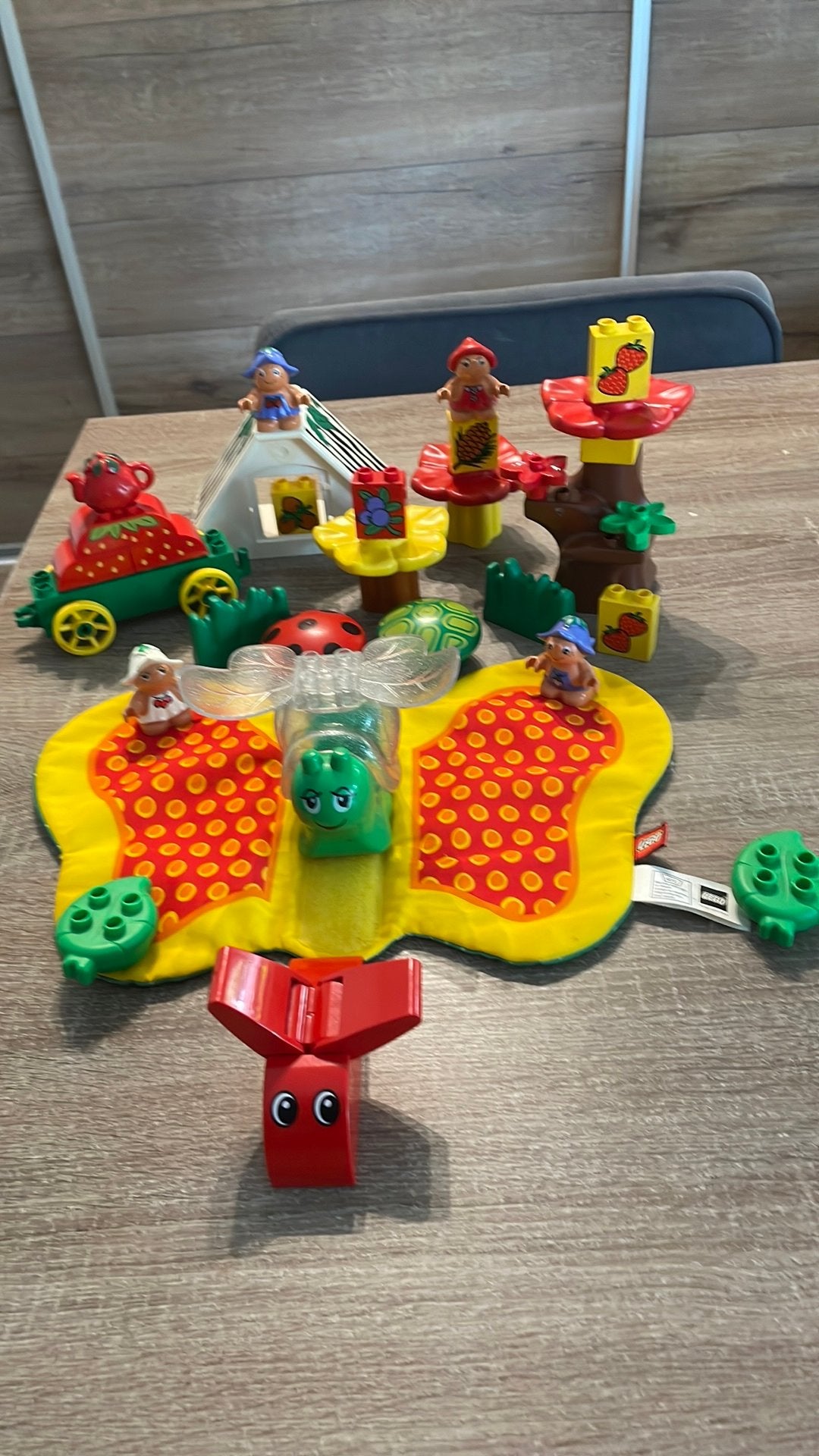 Duplo  Gave Slak met vlinder kleed mini friends Bosdiertjes, Ophalen of Verzenden, Zo goed als nieuw