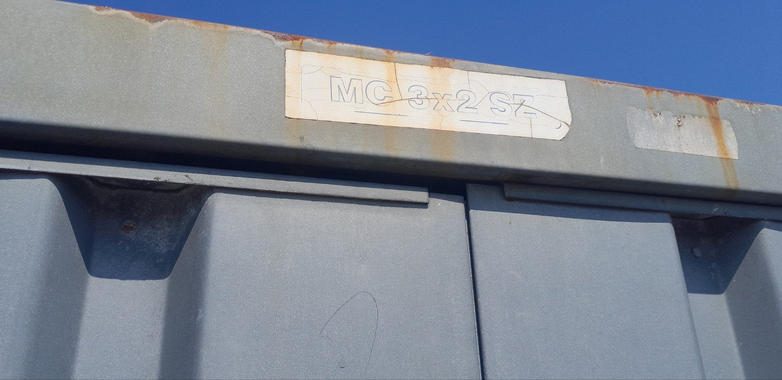 Opslagcontainer 3x2 meter, 2m hoog stellingen, Tuin en Terras, Ophalen, Gebruikt