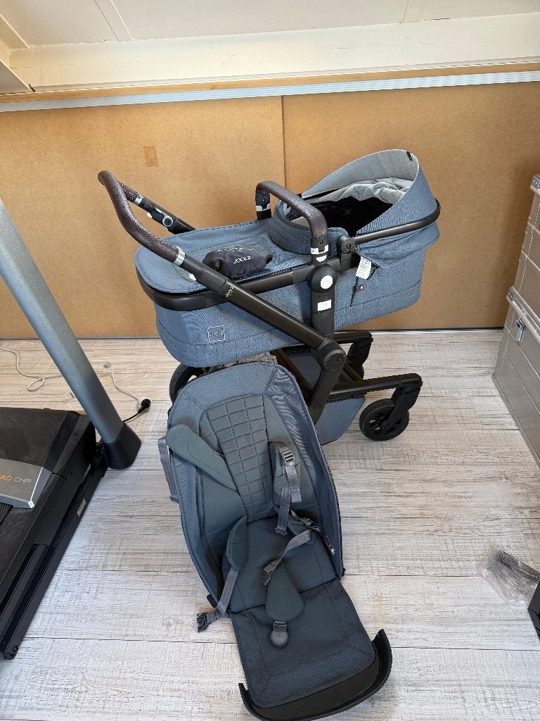 Joolz Day3 kinderwagen + comfort cover + autostoel adapter, Gebruikt, Verstelbare duwstang, Ophalen, Kinderwagen