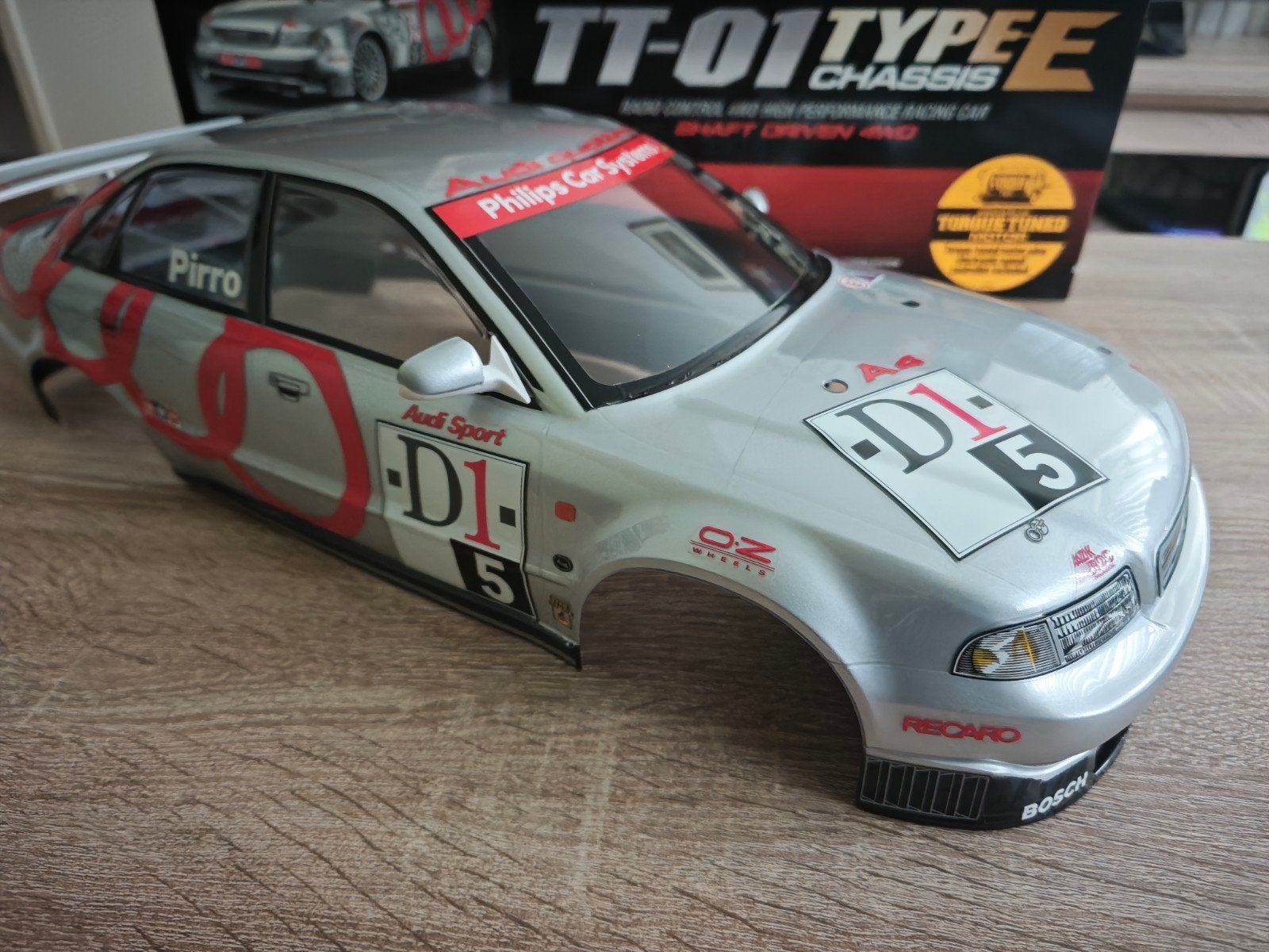 Tamiya TT-01E Audi A4 Quattro Touring RC Auto Bouwpakket, Elektro, Ophalen of Verzenden, Zo goed als nieuw, Schaal 1:10