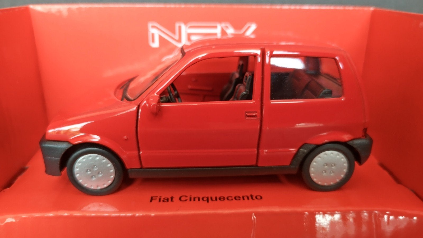 Fiat Cinquecento 1:36 Welly Nex Pol, Auto, Verzenden, ., Nieuw