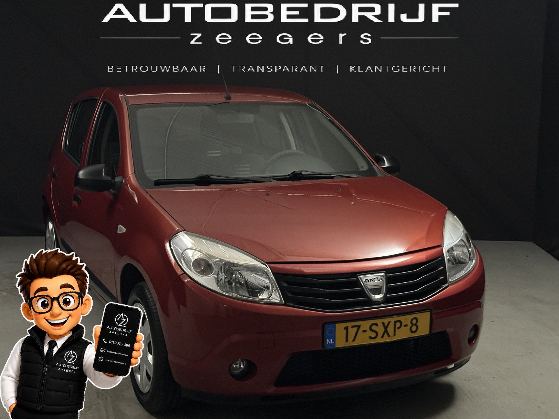 Dacia Sandero 1.2 Aniversare *AC*Lage KM*NAP* (bj 2012), Auto's, Voorwielaandrijving, Euro 5, Gebruikt, 31 €/maand