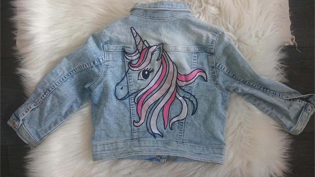 Spijker jas unicorn maat 98, Ophalen of Verzenden, Gebruikt, Meisje, Jas