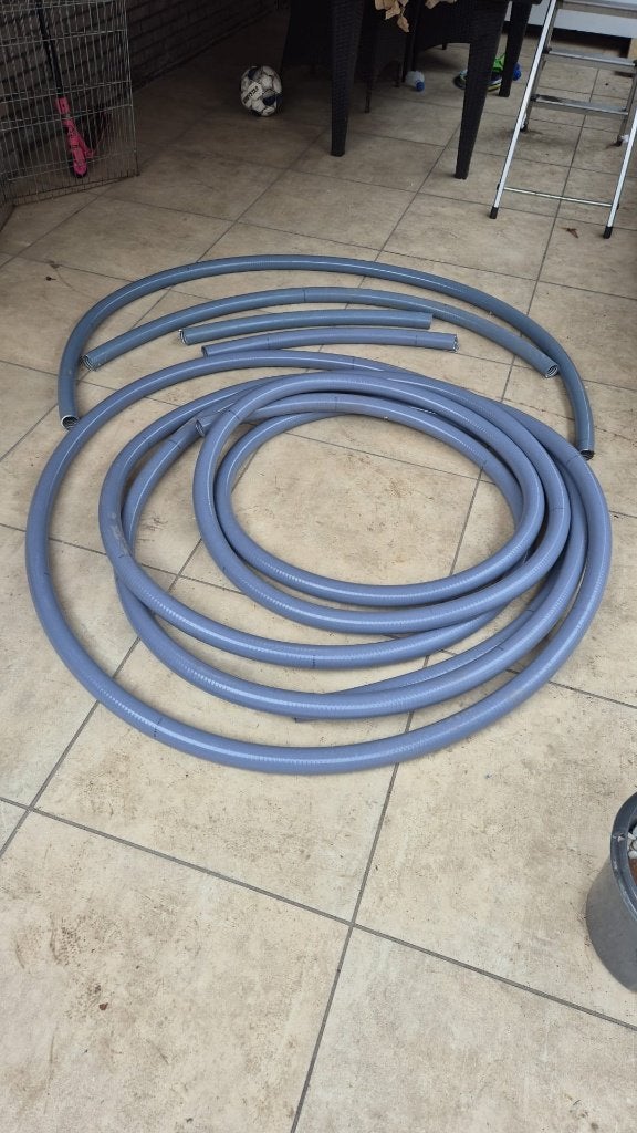 25m1 Aquastar flexibele invoer- / zwembadslang, pvc,42x50mm, Ophalen, Nieuw, Overige typen