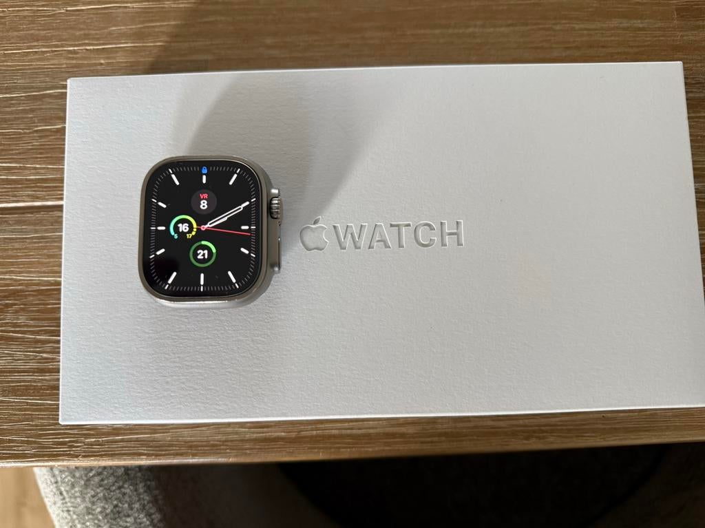 Apple Watch Ultra 2 49mm – Compleet & in super staat, IOS, Ophalen of Verzenden, Zo goed als nieuw, Waterdicht