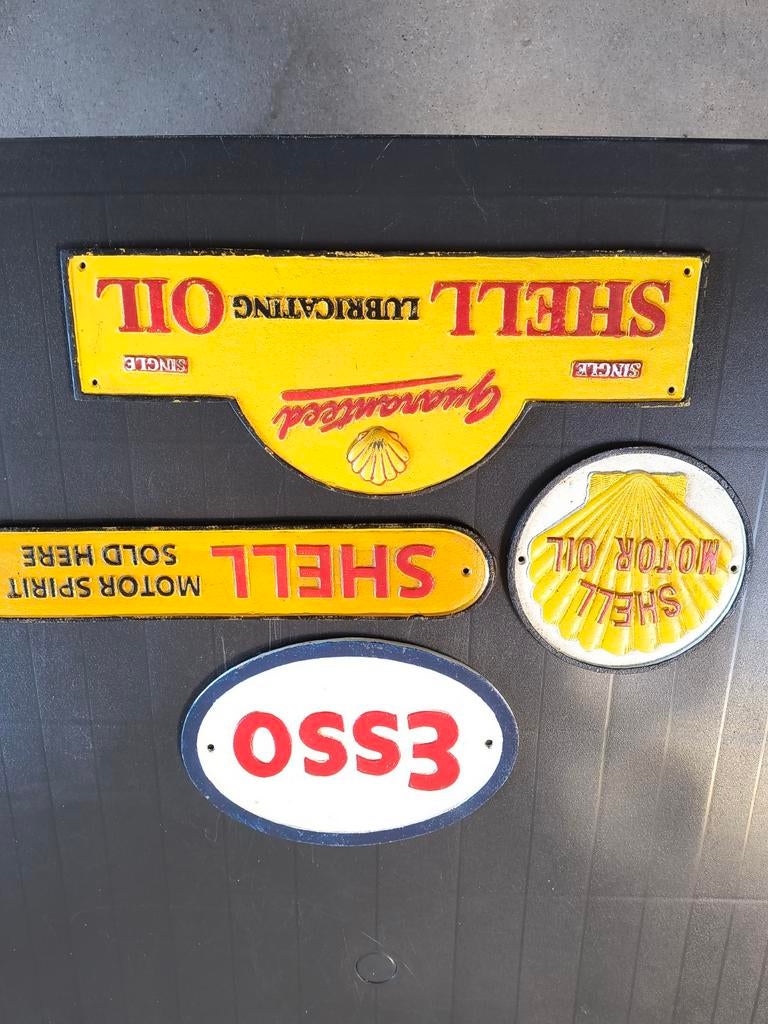 Shell & Esso borden, Verzamelen, Ophalen of Verzenden, Reclamebord