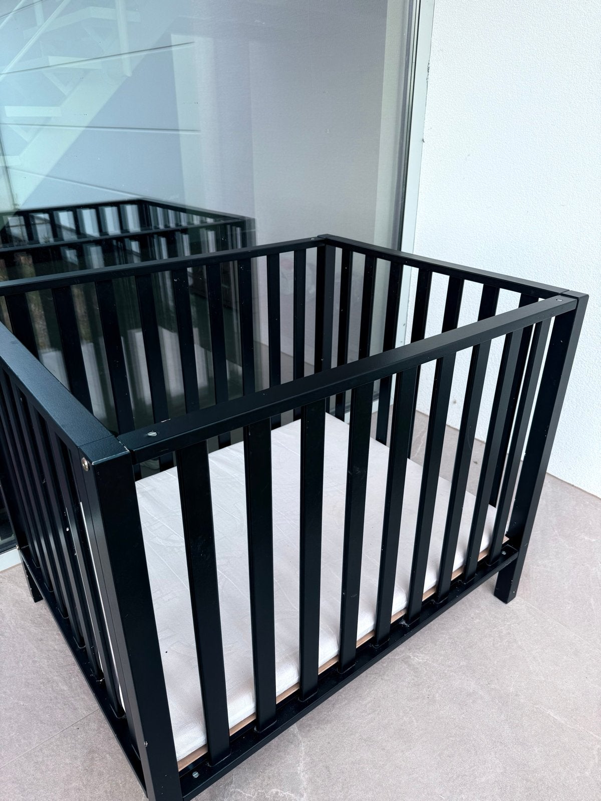 Babypark box met 3 standen en matras/kussen, Ophalen, Gebruikt, Vierkant, In hoogte verstelbaar