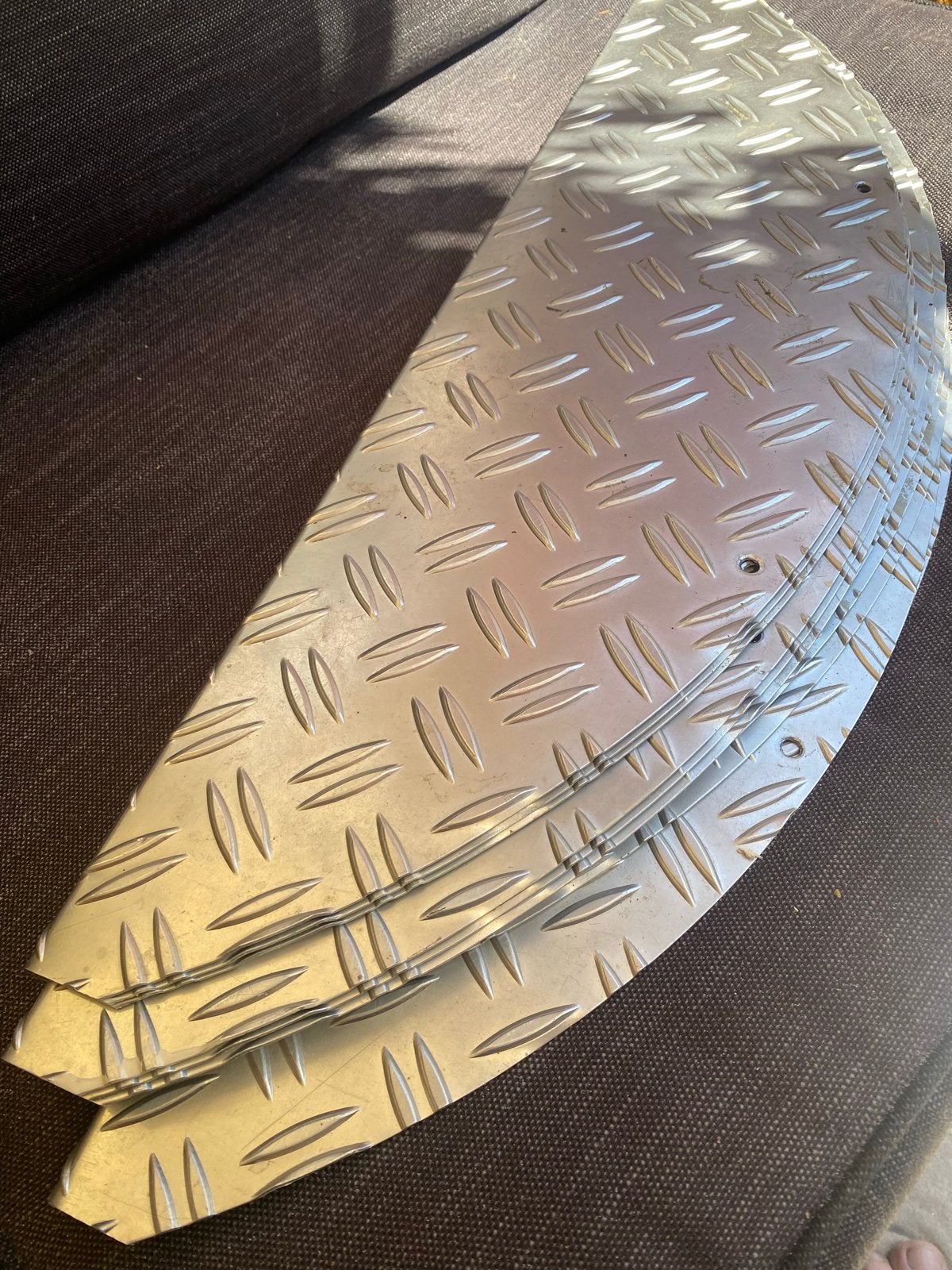 Aluminiumhalve maantjes voor trap, Ophalen, Gebruikt, Aluminium