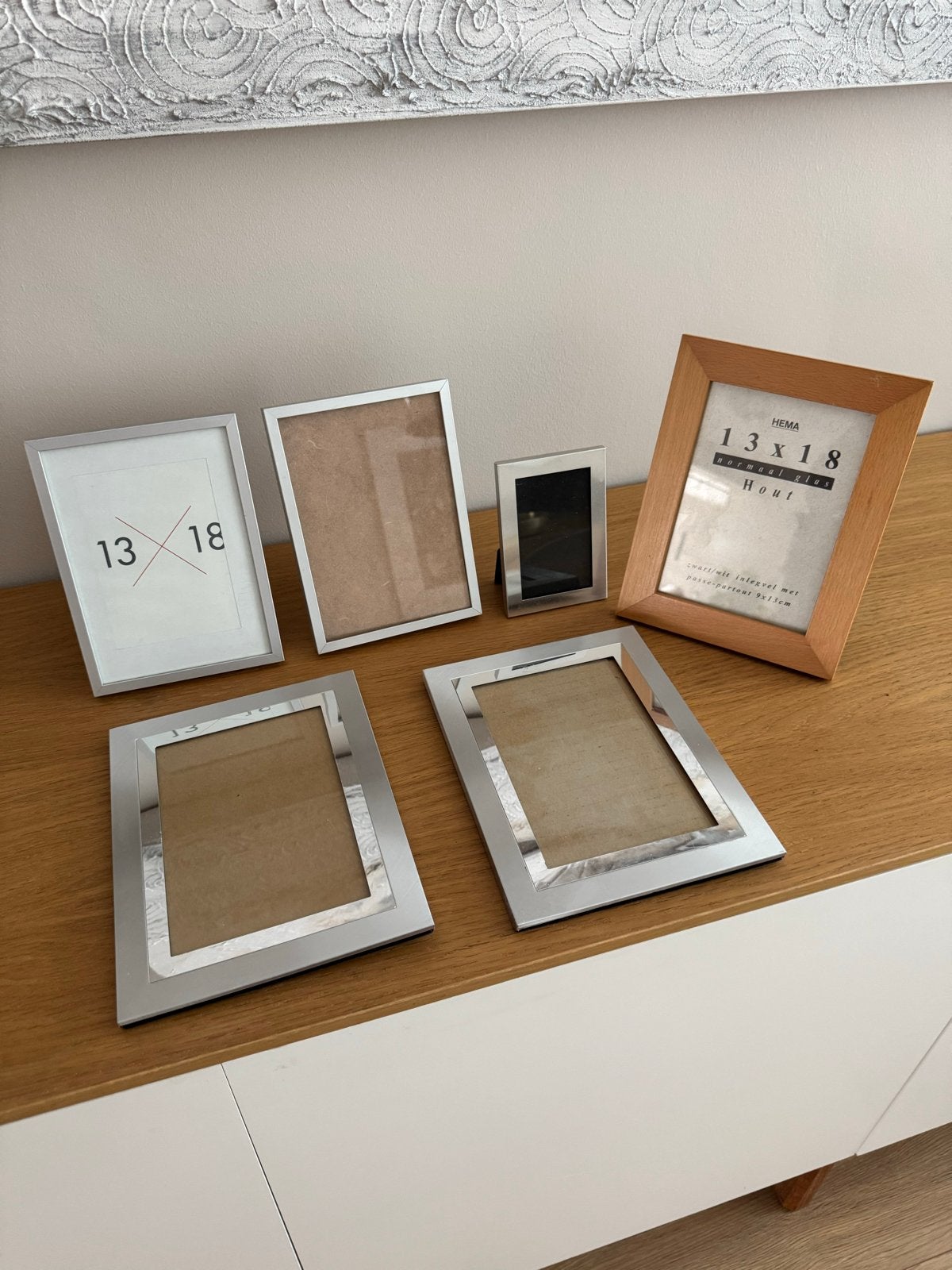 Set van diverse  mooie fotolijstjes, Gebruikt, Ophalen of Verzenden, Fotolijst, Met glas