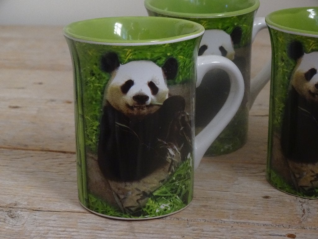5x Mok, WWF, Wildlife, zo goed als nieuw, Overige merken, Zo goed als nieuw, Overige stijlen, Aardewerk