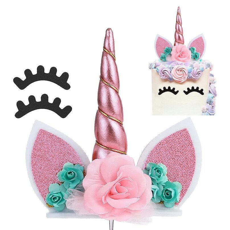 Eenhoorn taarttopper roze, Versiering, Nijverheidsweg-Noord 77, 3812PK, Amersfoort, Taarten of Cupcakes, Zo goed als nieuw