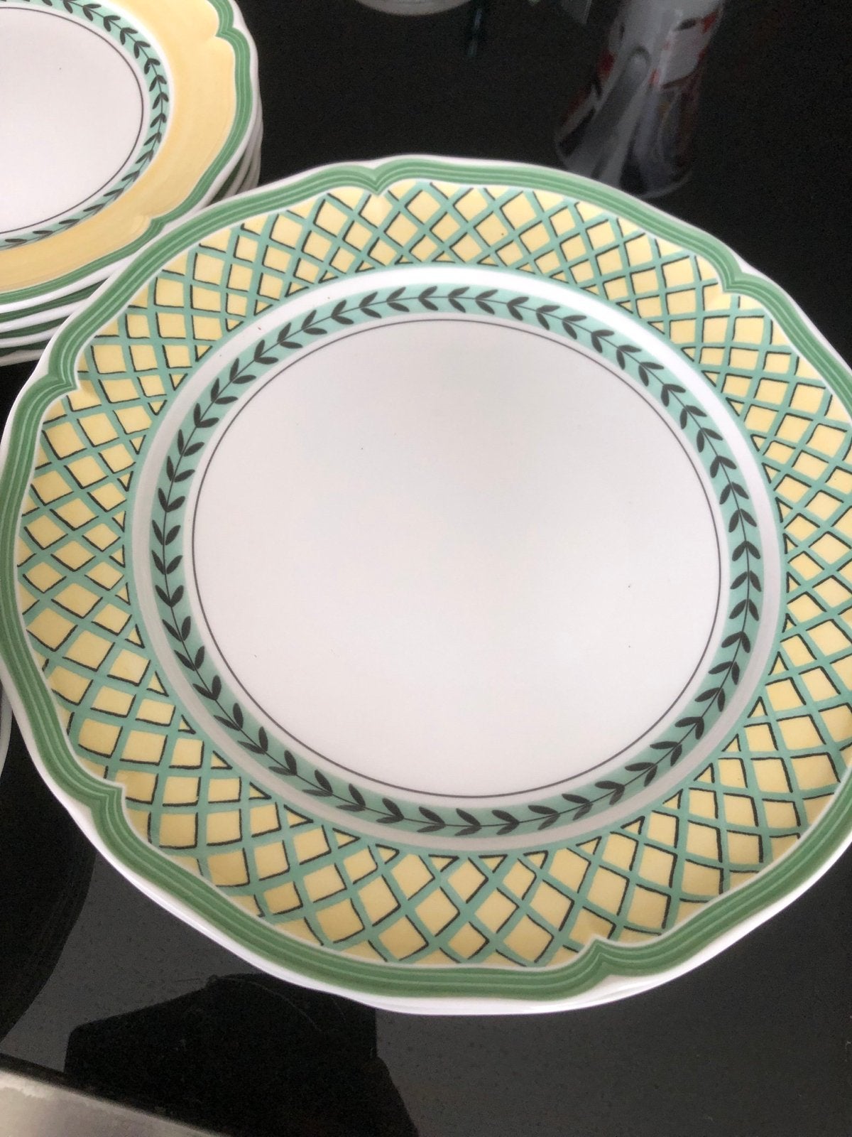 Villeroy & Boch French Garden Vienne/Orange borden, Ophalen of Verzenden, Zo goed als nieuw, Bord(en), Porselein