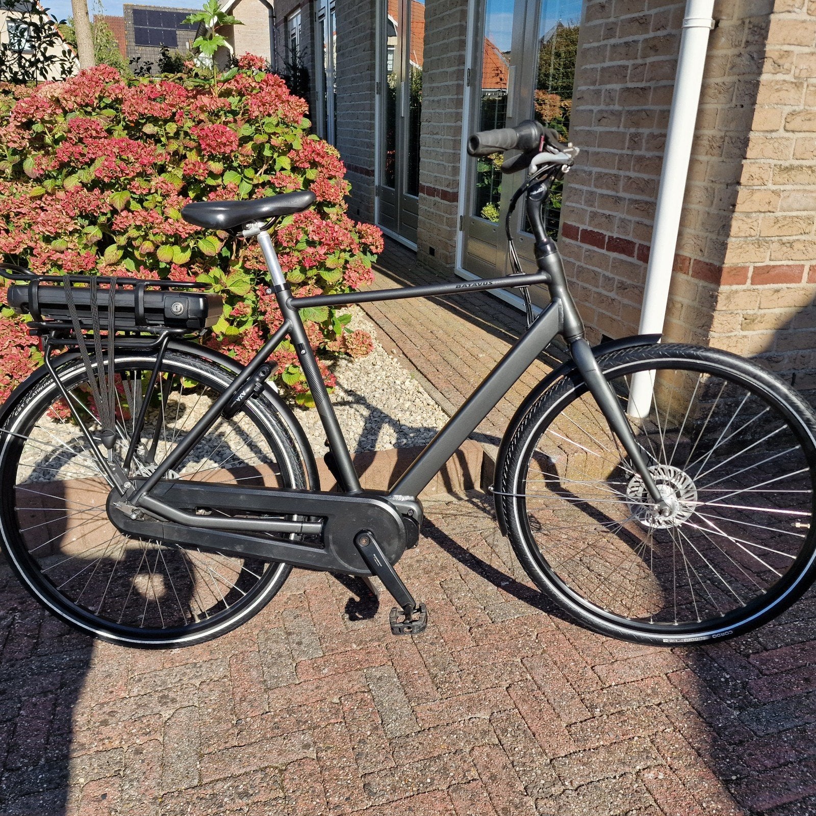 Batavus Fonk elektrische herenfiets middenmotor, Ophalen, Versnellingen, Batavus, Zo goed als nieuw
