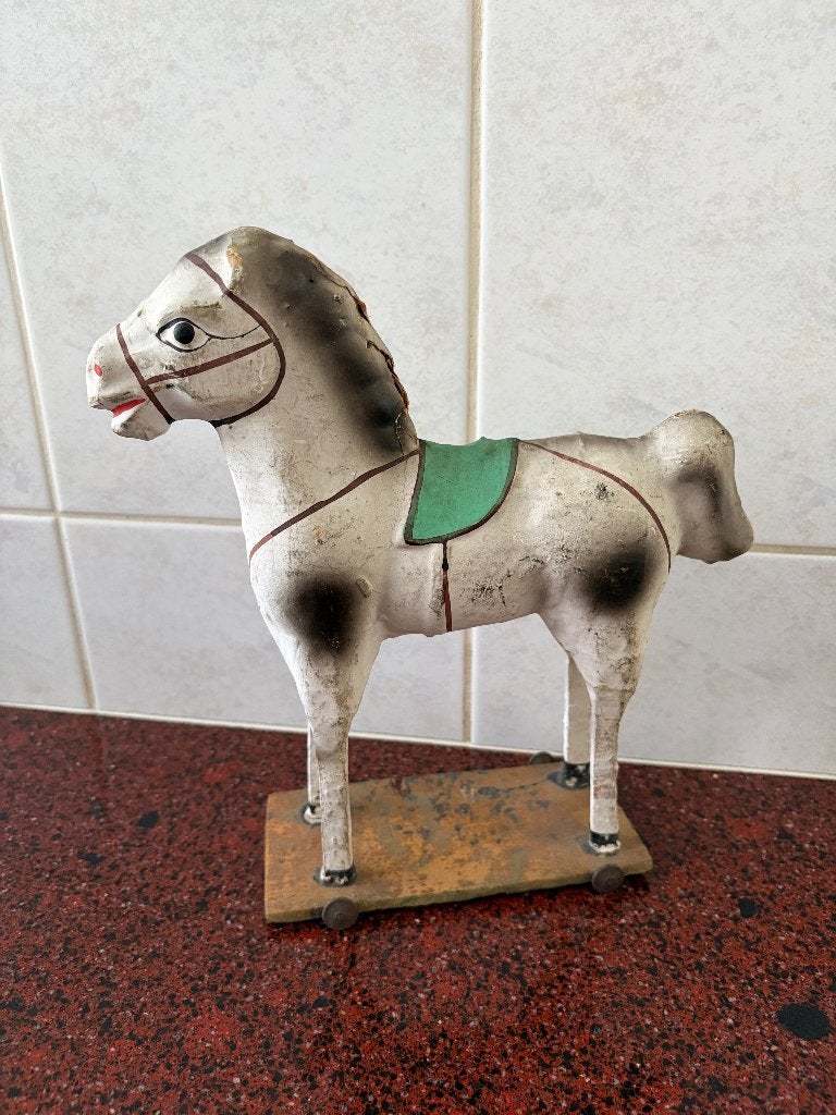 Speelgoed paardje, Antiek en Kunst, Antiek | Speelgoed, Ophalen of Verzenden