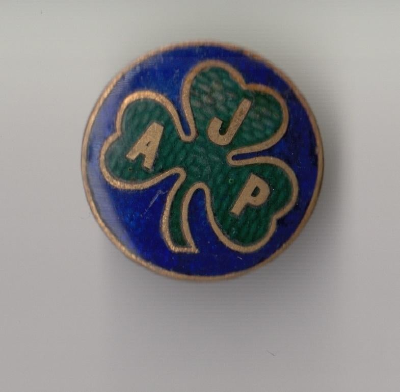 Scouting wellicht JAP AJP emaille broche, Gebruikt, Niet vindbaar, Niet vindbaar, Speldje of Pin