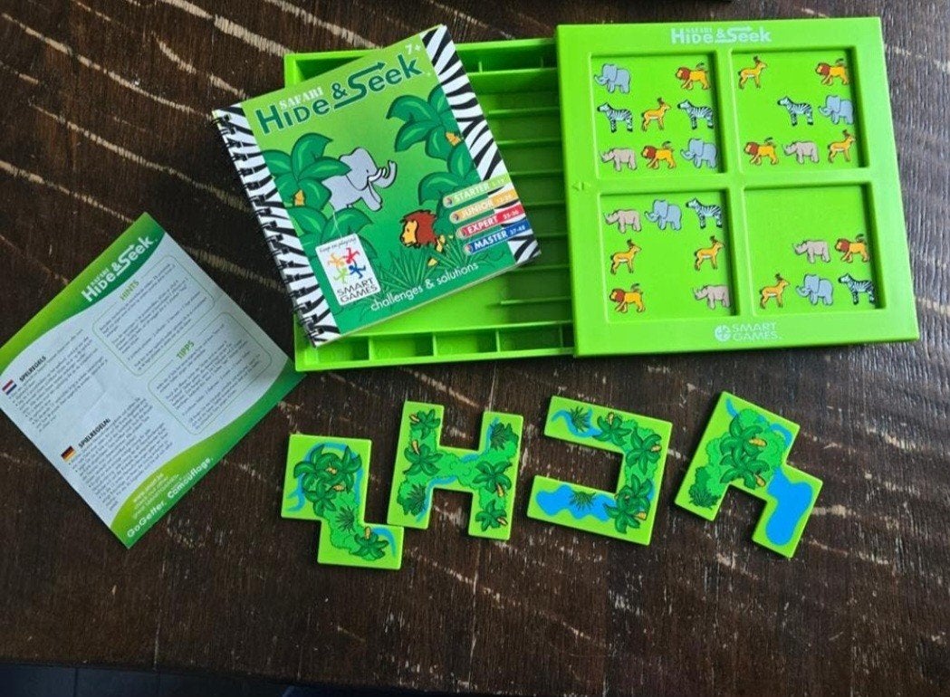 SmartGames Safari Hide & Seek - Logisch denkspel, Een of twee spelers, Ophalen of Verzenden, Zo goed als nieuw, SmartGames