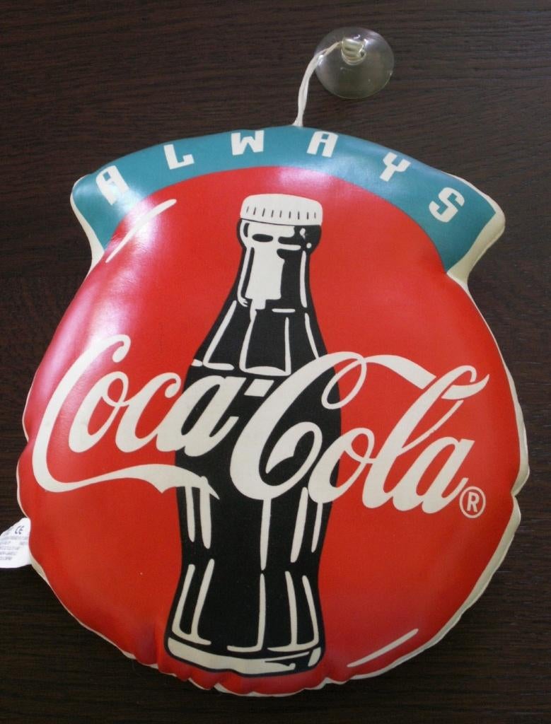 Coca Cola kussentje Always Coca-Cola met zuignapje 1997, Ophalen of Verzenden, Nieuw, Gebruiksvoorwerp