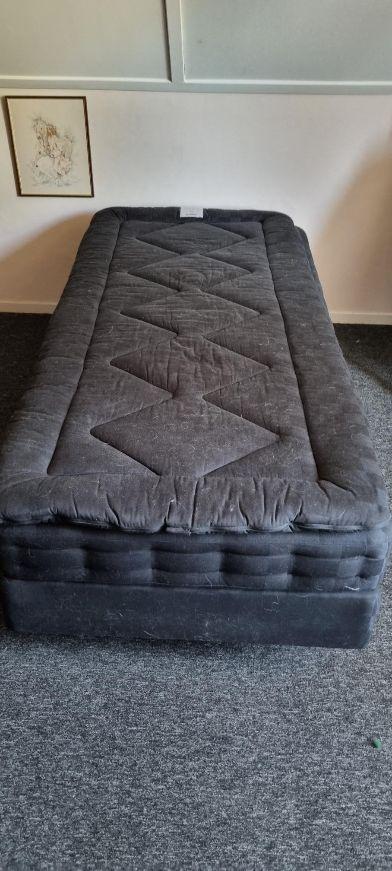 hastens 1 persoons bed, Ophalen, 90 cm, Eenpersoons, Zwart