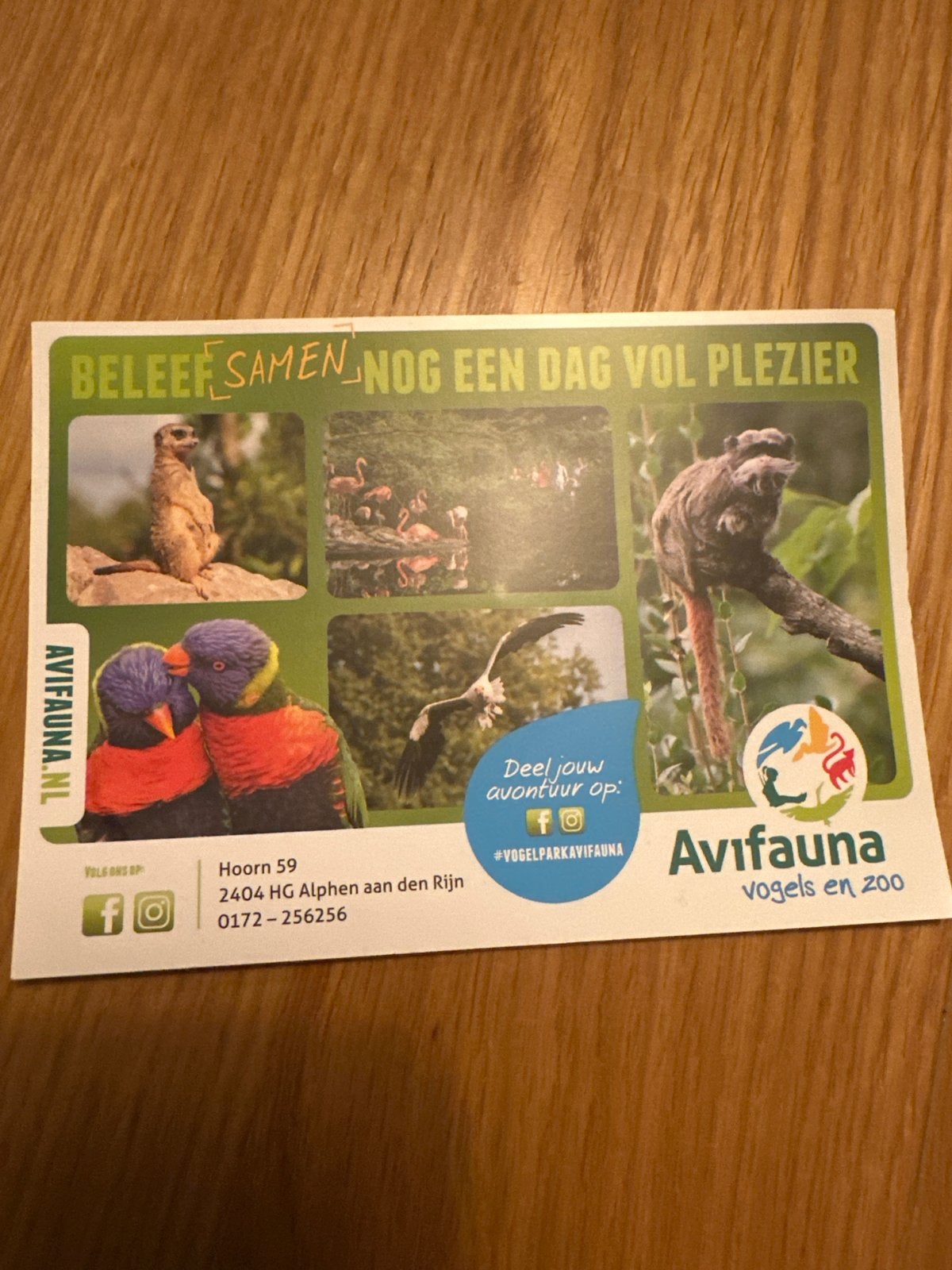 50% korting entree avifauna (5 pers) of  (10pers = €17,50)., Tickets en Kaartjes, Drie personen of meer, Kortingskaart