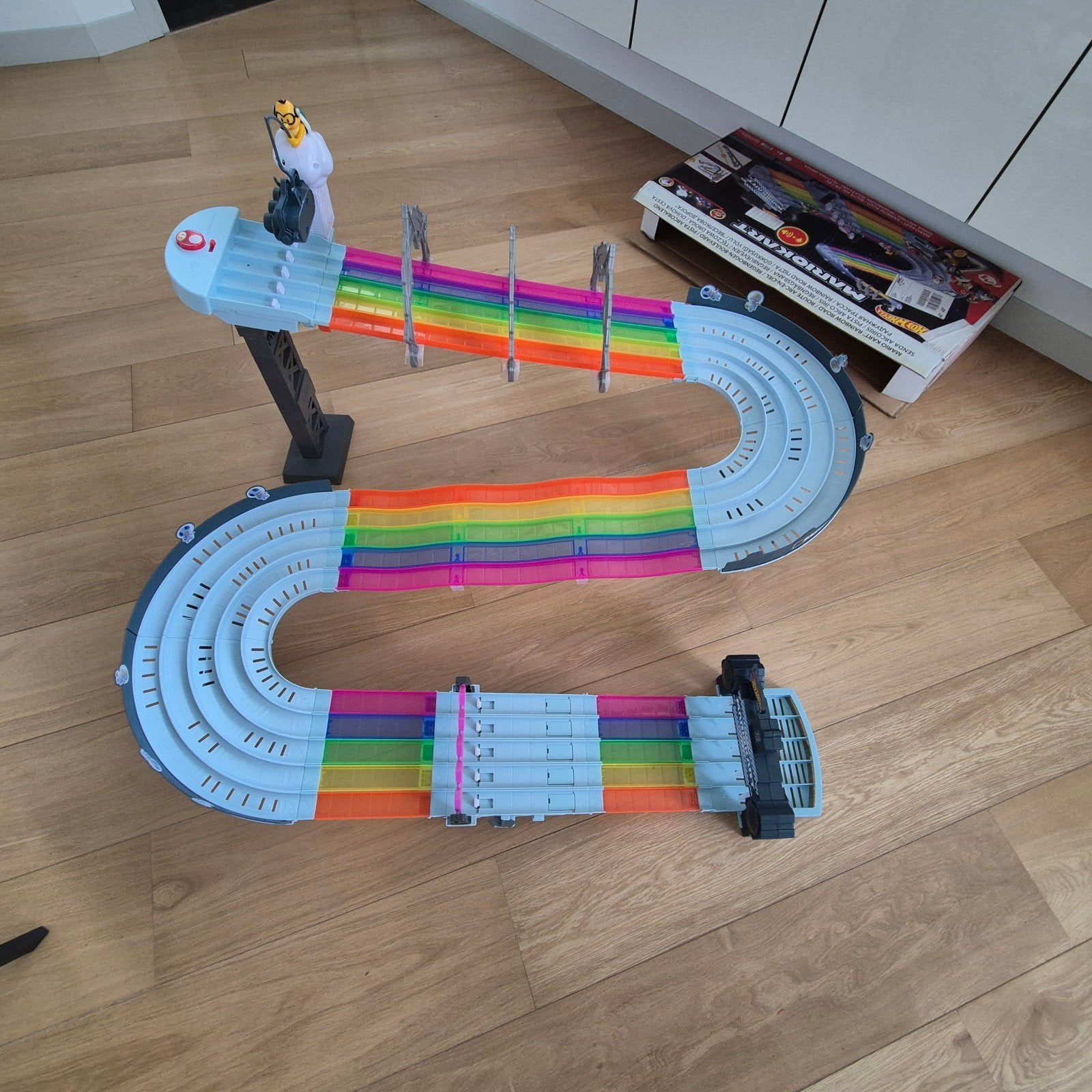 Hot Wheels Mario Kart Racebaan, Kinderen en Baby's, Speelgoed | Racebanen, Zo goed als nieuw, Elektrisch, Hot Wheels, Ophalen of Verzenden