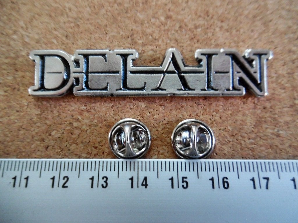 Delain erg mooie nieuwe shaped pin badge speld, Verzenden, Nieuw, Foto of Kaart