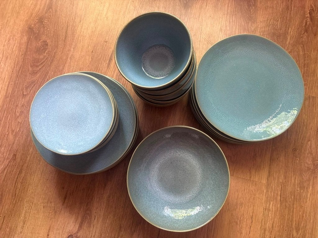 Serviesset Blauw Groen ( Hema), Ophalen, Hema, Gebruikt, Modern