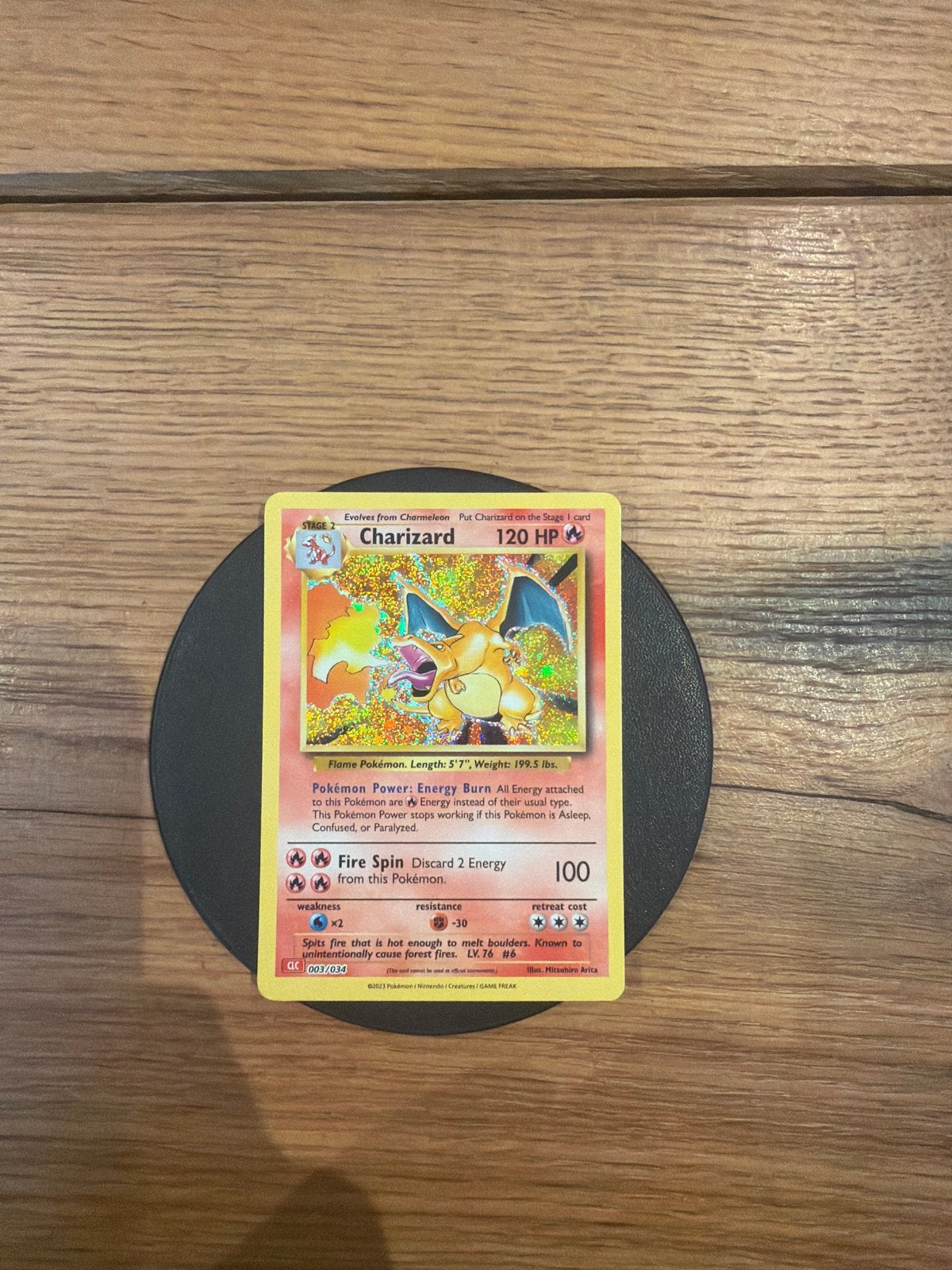Charizard Pokémon Kaart 007/034 - Celebrations Classic Colle, Ophalen of Verzenden, Zo goed als nieuw, Losse kaart