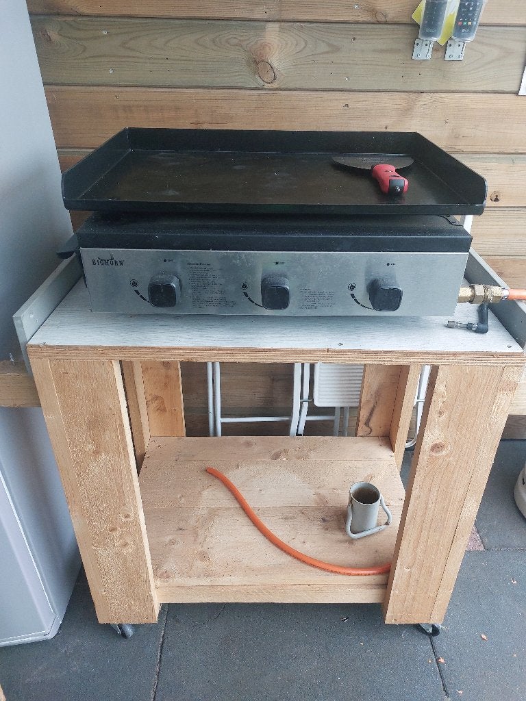 BGHORN bakplaat Gas, Tuin en Terras, Ophalen, Gebruikt