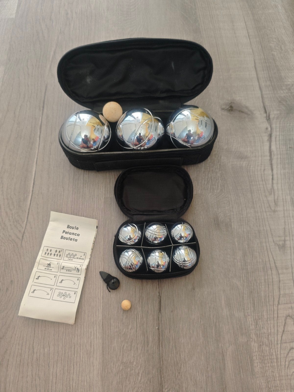 Jeu de Boules / Petanque set - 2 sets in draagtas, Ophalen of Verzenden