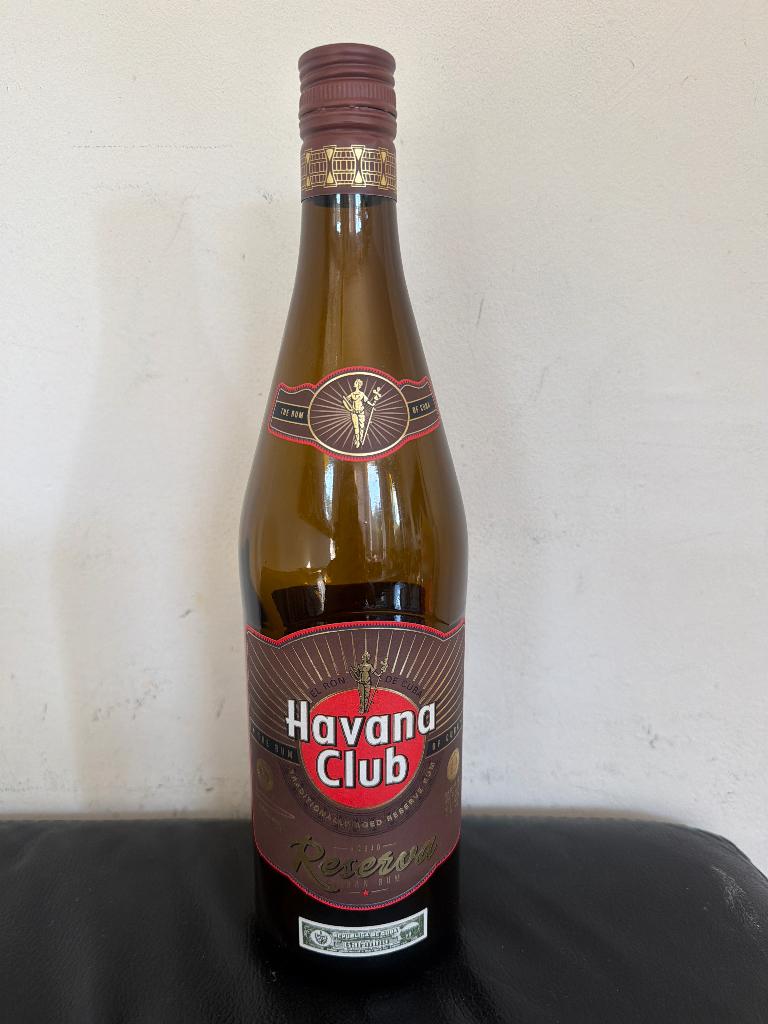Lege fles Havana Club 1 liter, Verzamelen, Ophalen of Verzenden, Zo goed als nieuw