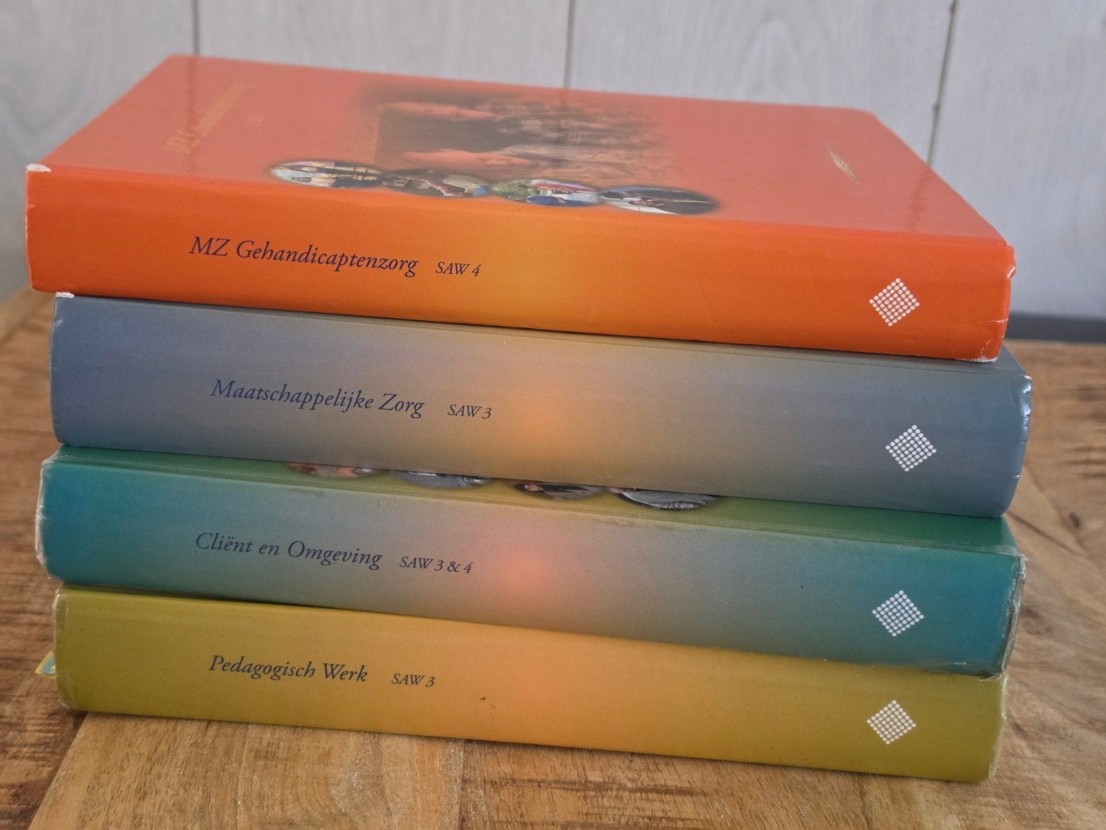 Set van 4 Studieboeken Profi-Leren SAW 3 & 4 (Angerenstein), Ophalen of Verzenden, Gelezen