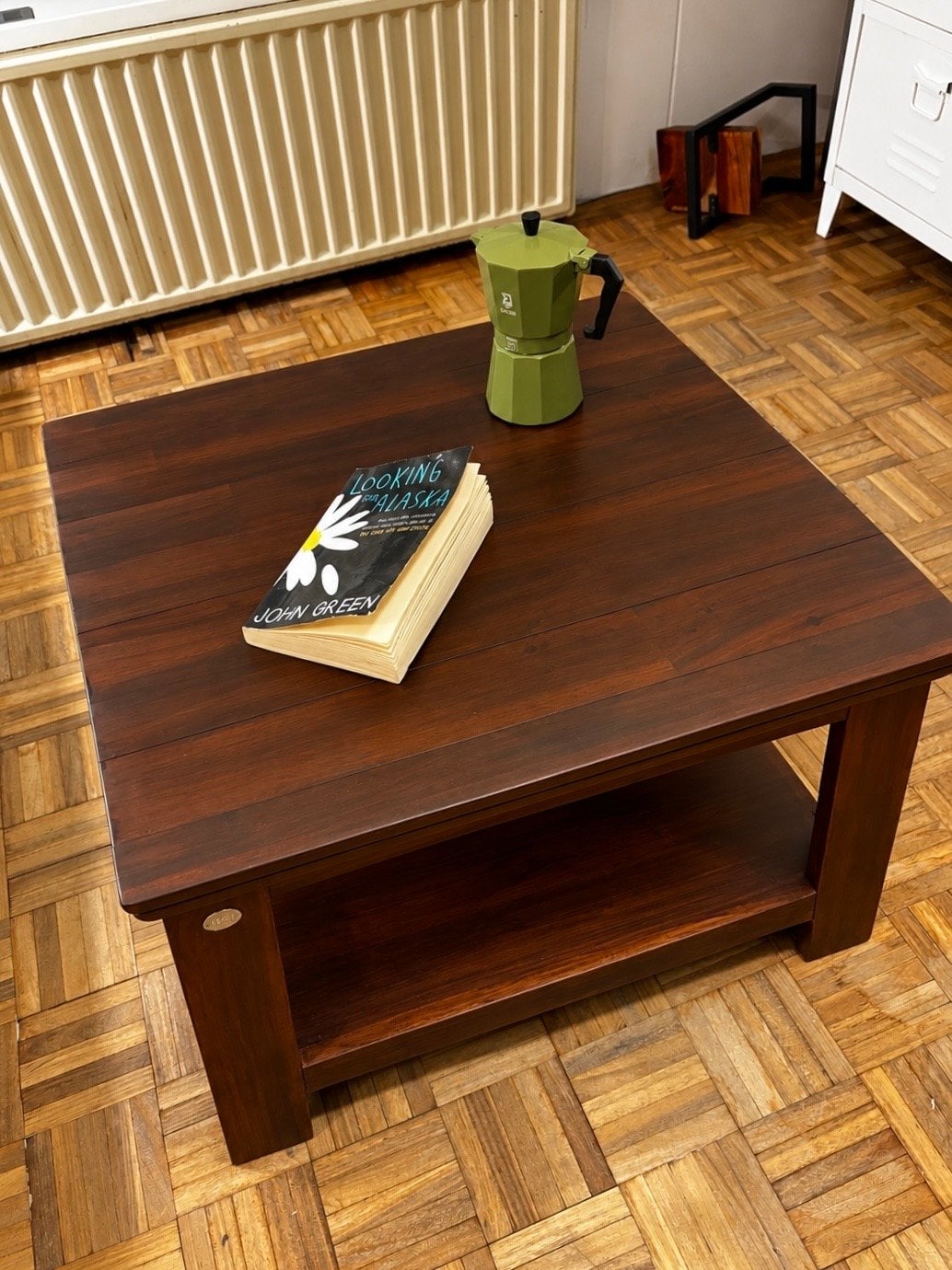Henders & Hazel massief houten salontafel - 60x60x40, 100 tot 150 cm, Vierkant, Zo goed als nieuw, Overige houtsoorten
