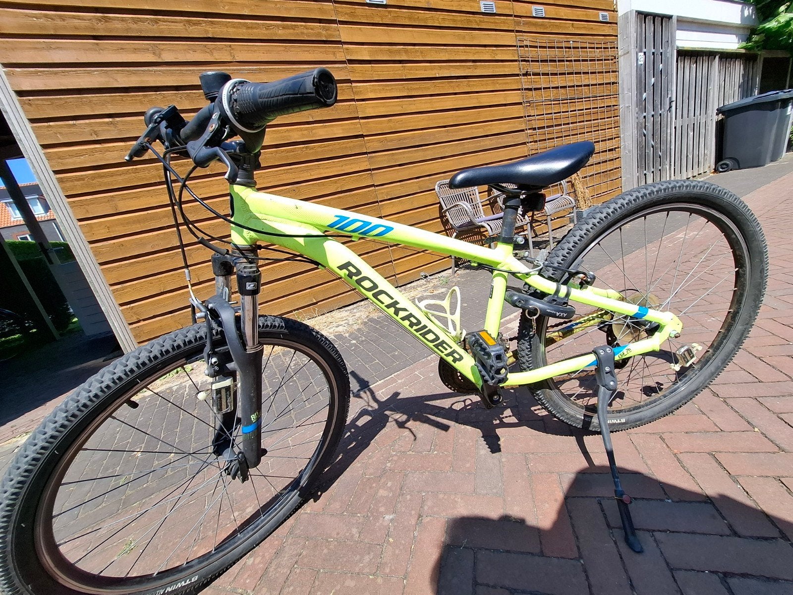 Rockrider 100 Mountainbike - kinder/tienerfiets, Hardtail, Ophalen, Schijfrem, Overige merken