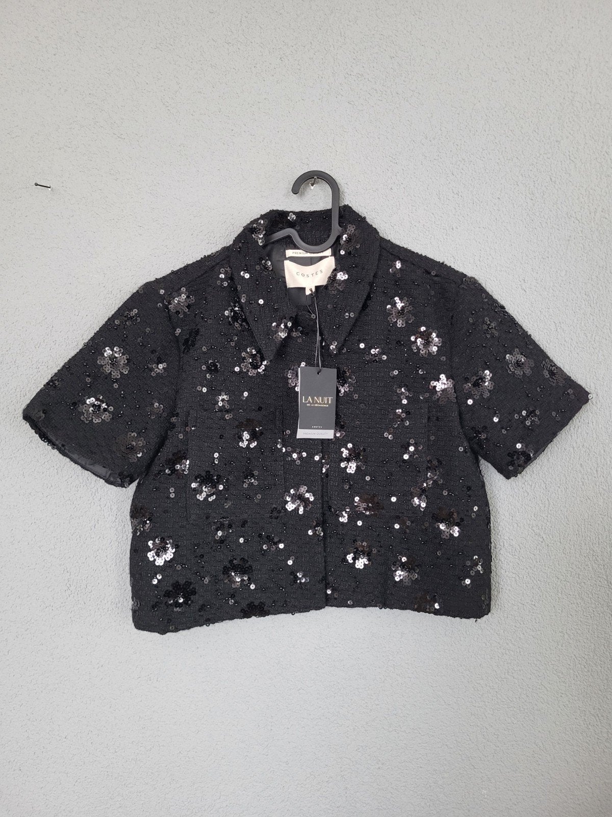 Costes boucle blazer maat S nieuw, Verzenden, Zwart, Nieuw, Maat 36 (S)