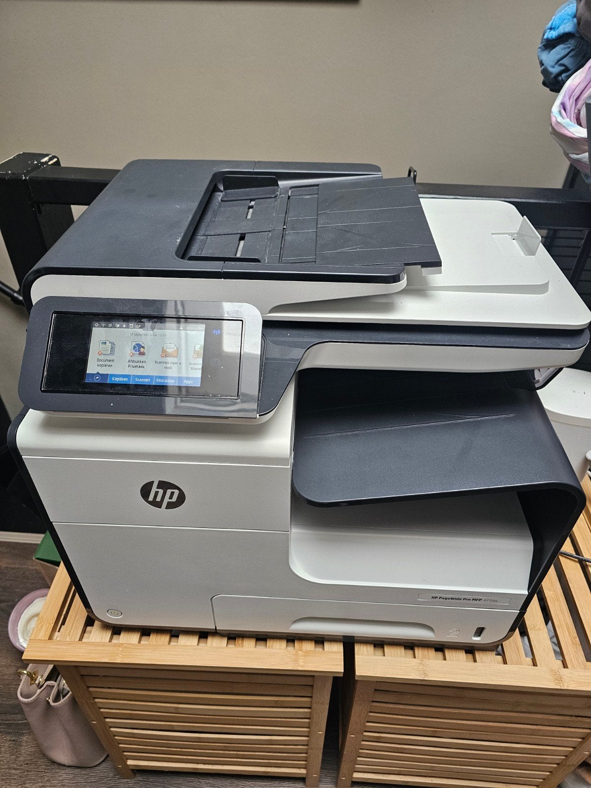 HP PageWide Pro 477dw printer + toners, Computers en Software, Ophalen, Zo goed als nieuw, Overige typen, HP