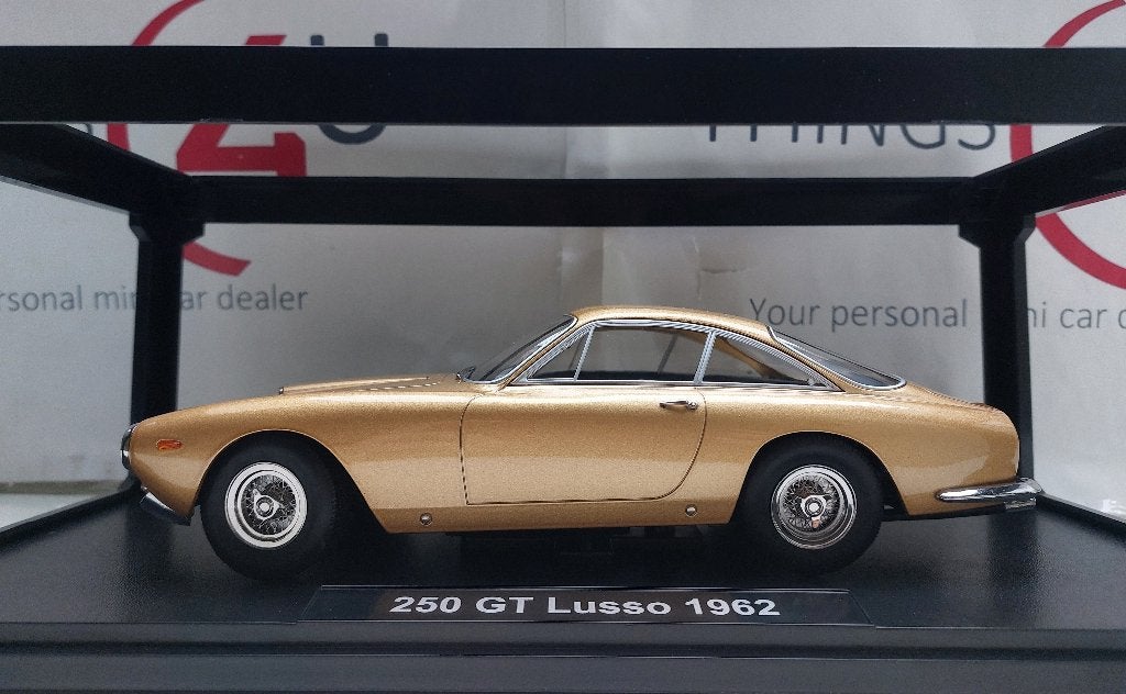 K-Scale 1:18 Ferrari 250 GT Lusso 1962 goud metallic nieuw, Ophalen of Verzenden, Nieuw, Auto, Overige merken