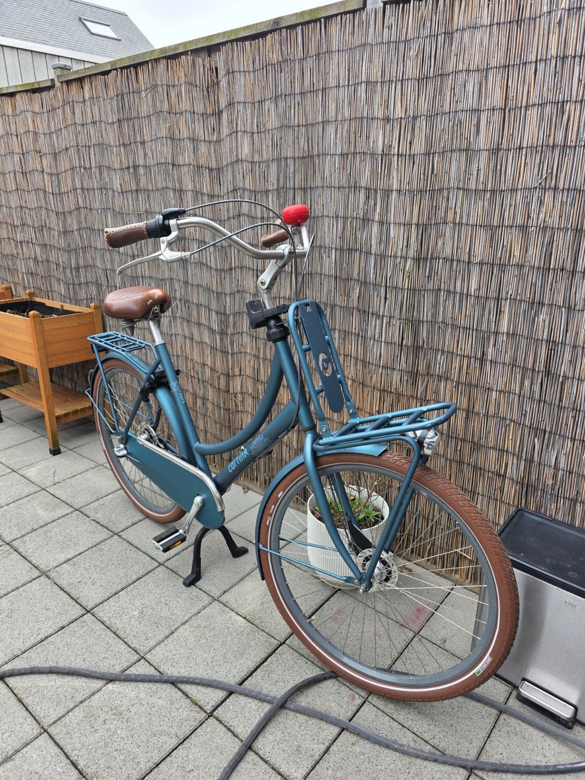 Blauwe Cortina fiets met nieuwe banden, binnen gestaan, 56 cm of meer, Ophalen of Verzenden, Gebruikt, Overige merken