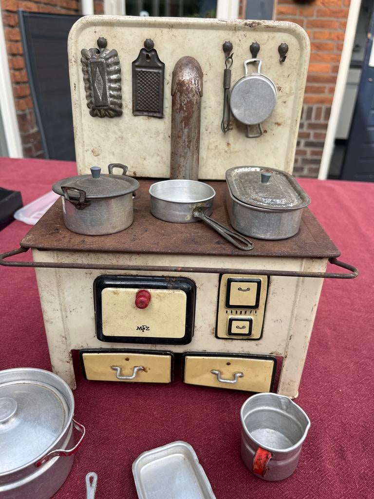 Vintage Duits blikken kinderfornuisje Martin Tucholka, Ophalen of Verzenden, Gebruikt, Overige materialen