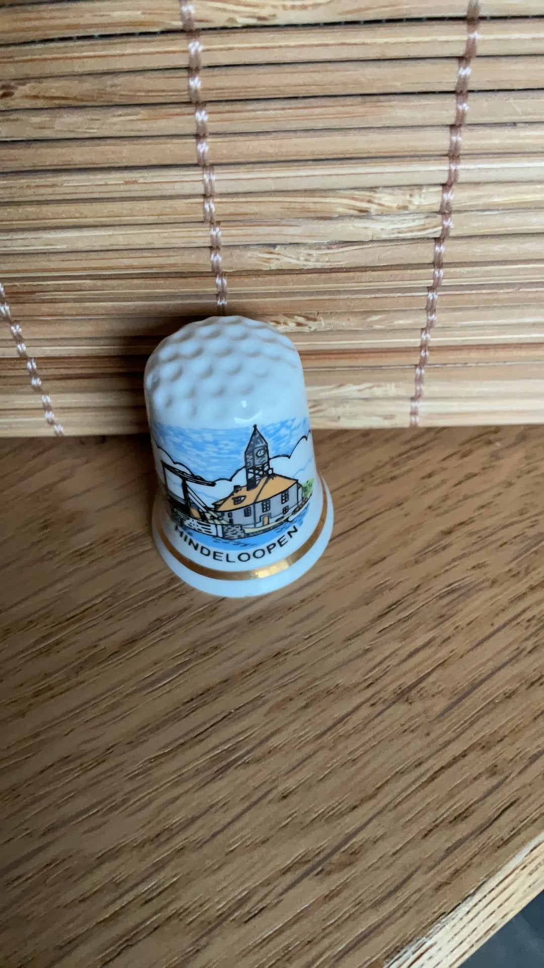 Hindeloopen vingerhoed vingerhoedje vingerhoedjes, Verzenden, Nieuw, Porselein, Nederland