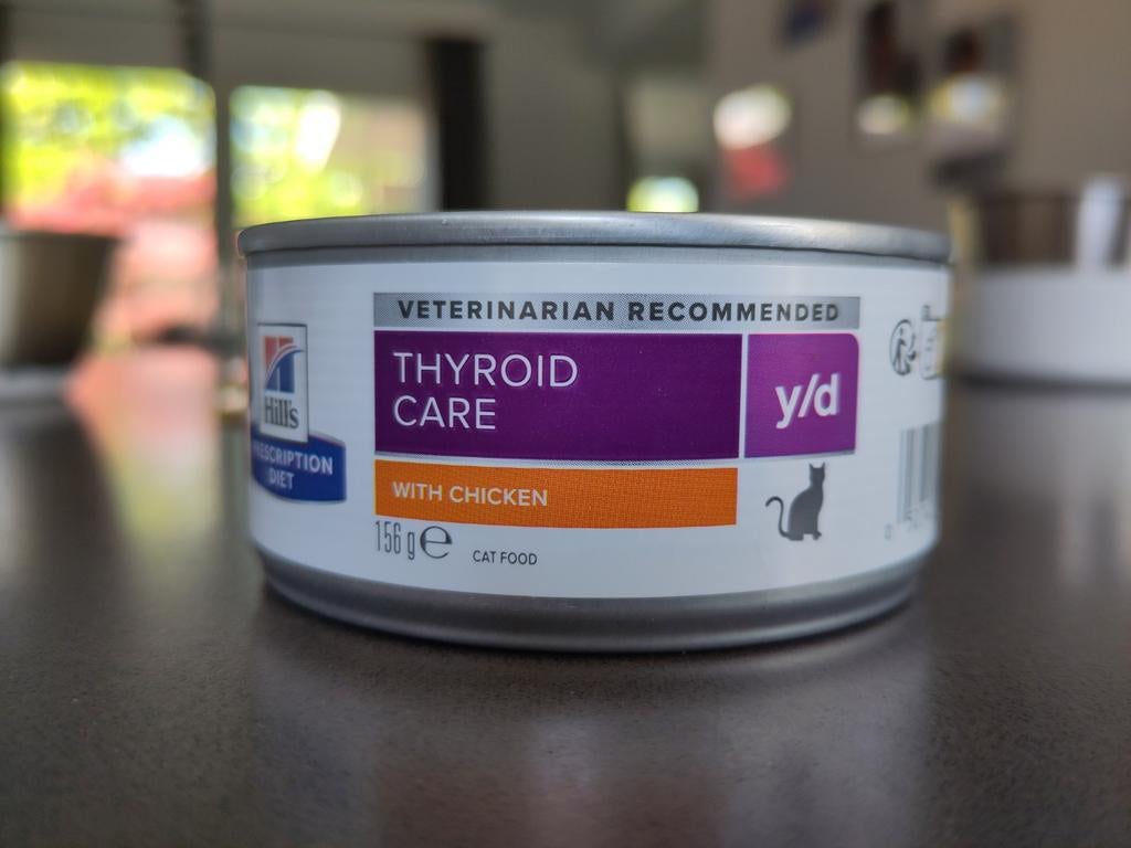 Hill's thyroid care y/d kat, 7 blikjes, Ophalen of Verzenden, Kat
