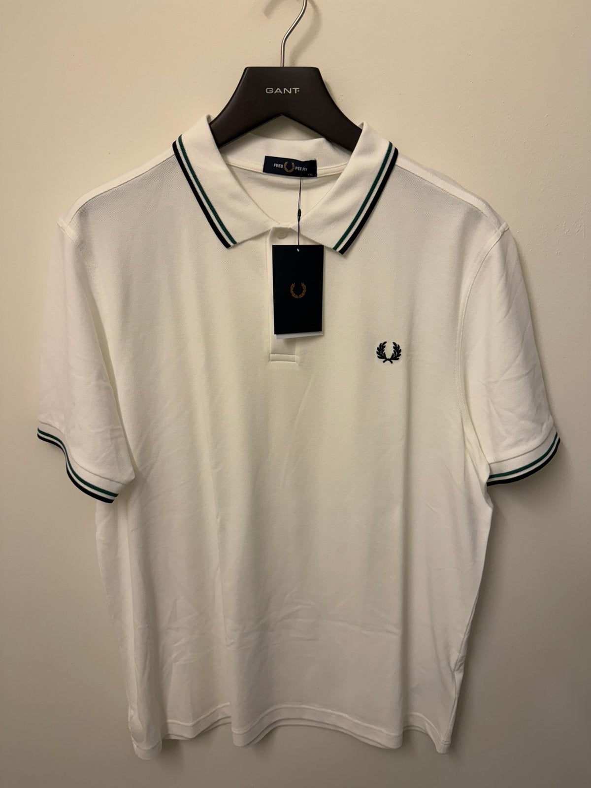 Nieuwe Fred Perry twin tipped polo XXL, Verzenden, Nieuw, Overige maten, Wit