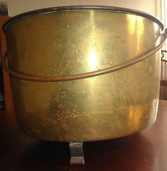 Koperen ketel met hengsel, Ophalen, Koper