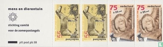 Postzegelboekje pb 38 Zomerzegels Dieren 1988 NL Postfris, Ophalen of Verzenden