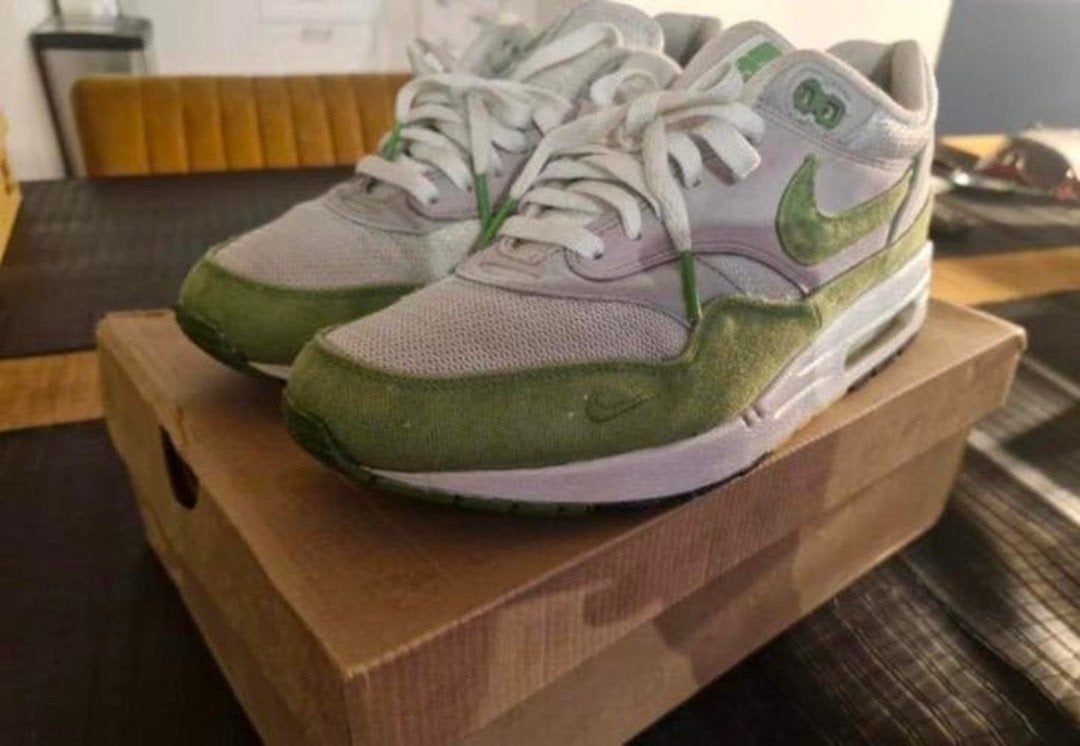 Nike air max patta chlorophyll 2009 us 9,5 eu 43 gedragen., Ophalen, Overige kleuren, Nike, Sneakers of Gympen