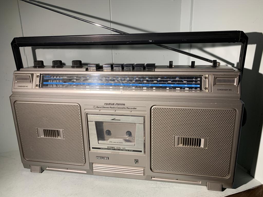 Philips D-8214 Boombox 4 Band Stereo Radio Cassette Recorder, Audio, Tv en Foto, Radio's, Ophalen of Verzenden, Gebruikt, Radio