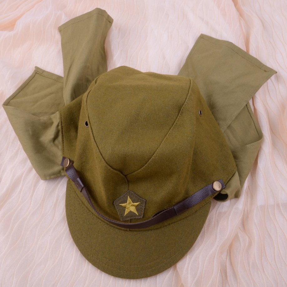 Japanse Groene Officiers Leger Pet / Hoed Soldaat Militaire, Verzenden, Nieuw, Pet