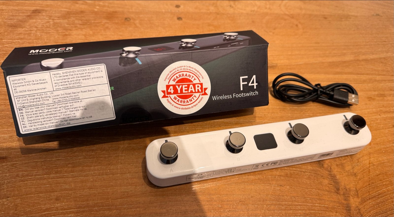 Mooer F4 Wireless Footswitch - Zo goed als nieuw, Muziek en Instrumenten, Ophalen of Verzenden, Zo goed als nieuw, Overige typen
